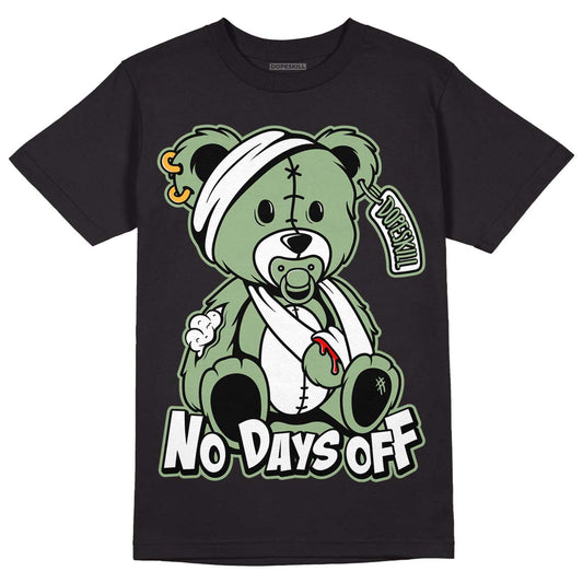 Seafoam 4s DopeSkill T-Shirt Hurt Bear Graphic - Black 