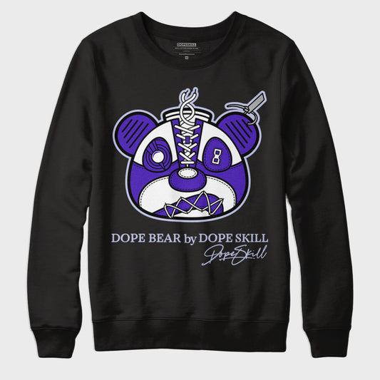 Dark Concord 5s Retro DopeSkill Sweatshirt Sneaker Bear Head Graphic