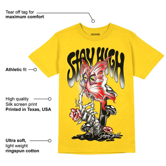 Lightning 4s DopeSkill Tour Yellow T-shirt Stay High Graphic