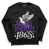 Jordan 3 Dark Iris DopeSkill Long Sleeve T-Shirt Juneteenth 1865 Graphic Streetwear - Black