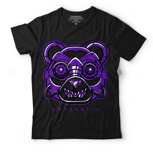 AJ 13 Court Purple DopeSkill T-Shirt Robo Bear Graphic