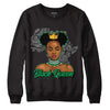 Jordan 3 WMNS “Lucky Green” DopeSkill Sweatshirt Black Queen Graphic Streetwear - Black