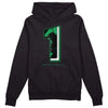 Jordan 1 Low Lucky Green DopeSkill Hoodie Sweatshirt No.1 Graphic Streetwear - black