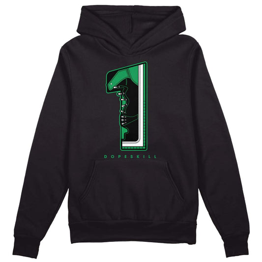 Jordan 1 Low Lucky Green DopeSkill Hoodie Sweatshirt No.1 Graphic Streetwear - black