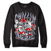 Jordan 13 Retro 'Black Flint' DopeSkill Sweatshirt Chillin Graphic Streetwear - Black