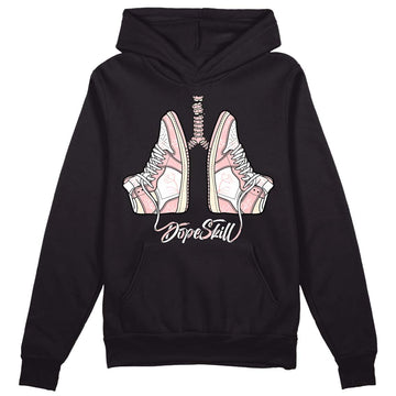 Jordan 1 High OG WMNS Washed Pink DopeSkill Hoodie Sweatshirt Breathe Graphic Streetwear - Black