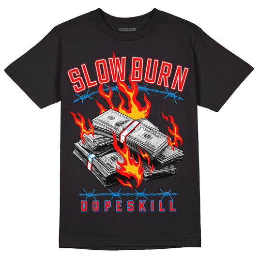 Fruity Pebbles Dunks DopeSkill T-Shirt Slow Burn Graphic - Black