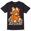 Wmns Dunk Low 'Magma Orange DopeSkill T-Shirt MOMM Bear Graphic Streetwear - Black