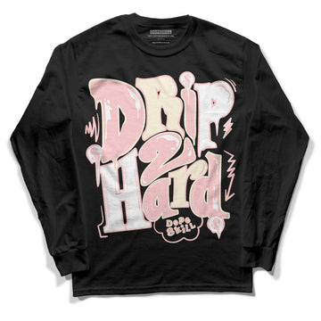 Jordan 1 High OG WMNS Washed Pink DopeSkill Long Sleeve T-Shirt Drip Too Hard Graphic Streetwear - Black