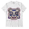 Jordan 7 SE Sapphire DopeSkill T-Shirt Robo Bear Graphic - White 