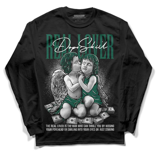 Lottery Pack Malachite Green Dunk Low DopeSkill Long Sleeve T-Shirt Real Lover Graphic - Black