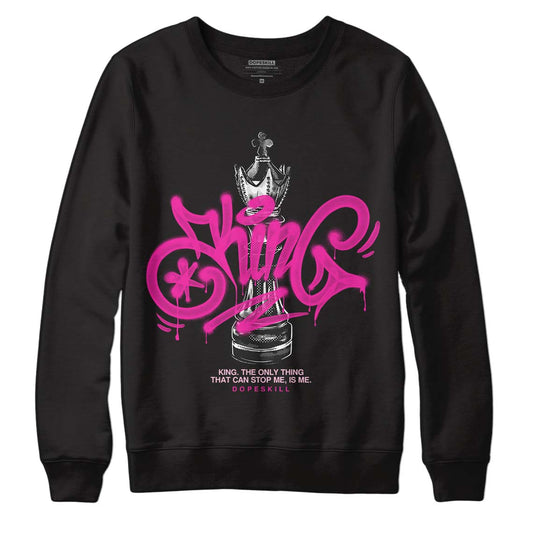 Dunk Low Triple Pink DopeSkill Sweatshirt King Chess Graphic Streetwear - Black