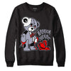 Jordan 13 Retro 'Black Flint' DopeSkill Sweatshirt Broken Heart Graphic Streetwear - Black