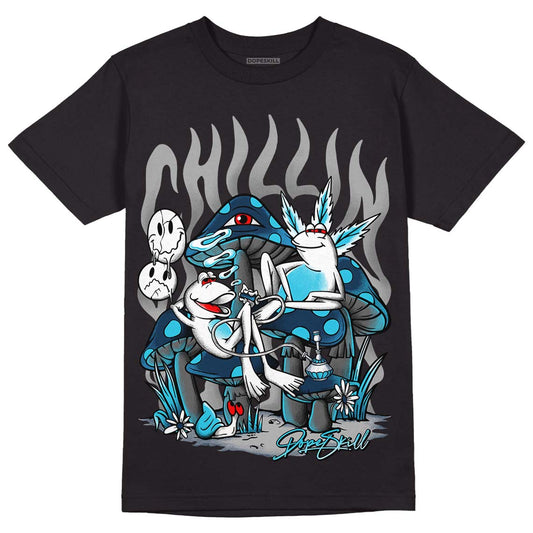 Brave Blue 13s DopeSkill T-Shirt Chillin Graphic - Black