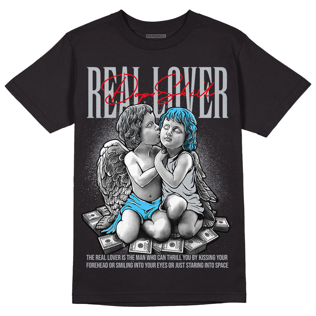 Dunk Low Lottery Pack Grey Fog DopeSkill T-Shirt Real Lover Graphic - Black