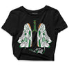 Nike SB x Jordan 4 “Pine Green” DopeSkill Women's Crop Top Breathe Graphic Streetwear - Black