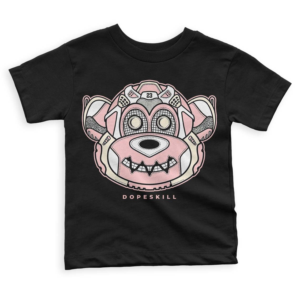 Jordan 1 High OG WMNS Washed Pink DopeSkill Toddler Kids T-shirt Monk Graphic Streetwear - Black