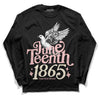 Jordan 1 High OG WMNS Washed Pink DopeSkill Long Sleeve T-Shirt Juneteenth 1865 Graphic Streetwear - Black