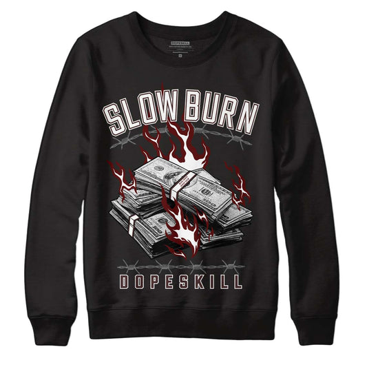 Jordan 12 x A Ma Maniére DopeSkill Sweatshirt Slow Burn Graphic Streetwear - Black 
