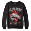 Jordan 5 Retro P51 Camo DopeSkill Sweatshirt Slow Burn Graphic Streetwear  - Black 