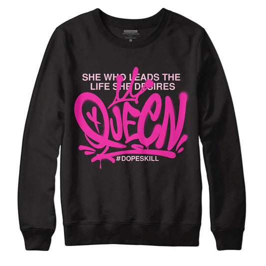 Triple Pink Dunk Low DopeSkill Sweatshirt Queen Graphic - Black 