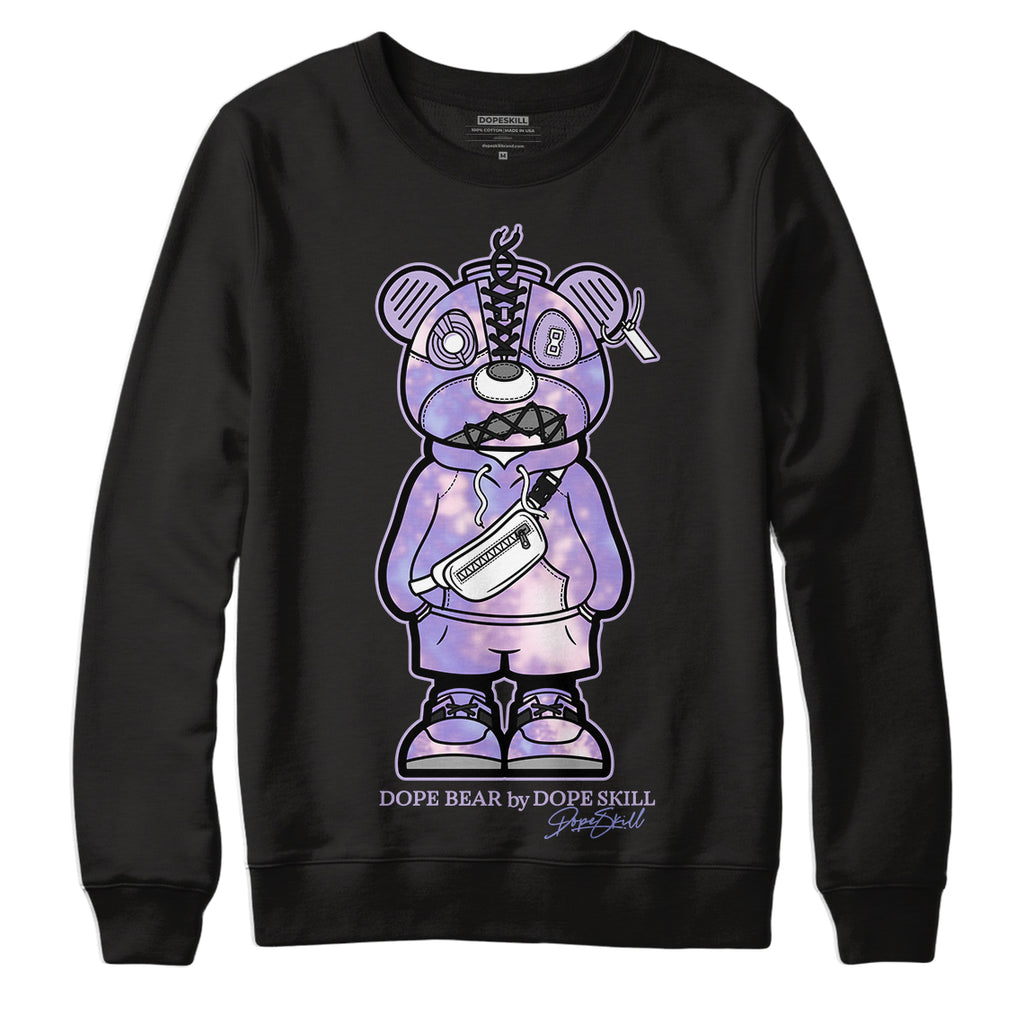 Jordan 4 Zen Master DopeSkill Sweatshirt Sneaker Bear Graphic - Black 