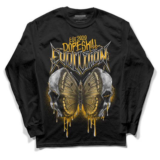 Goldenrod Dunk DopeSkill Long Sleeve T-Shirt DopeSkill Evolution Graphic - Black 