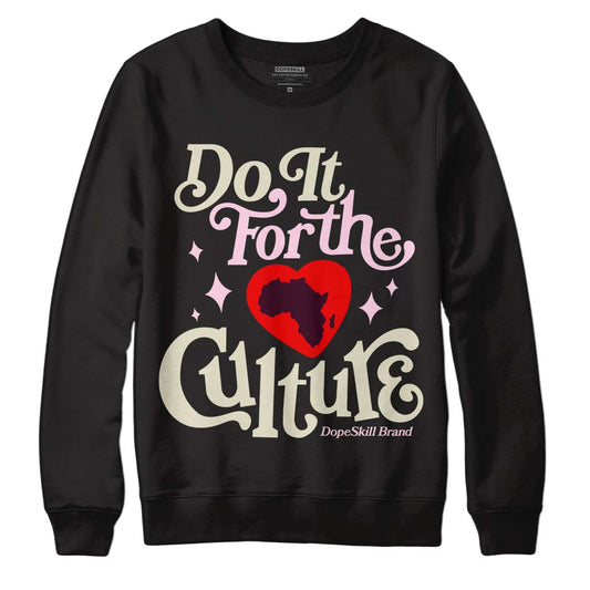 Dunk Low Night Maroon and Medium Soft Pink DopeSkill Sweatshirt Do It For The Culture Graphic Streetwear - Black