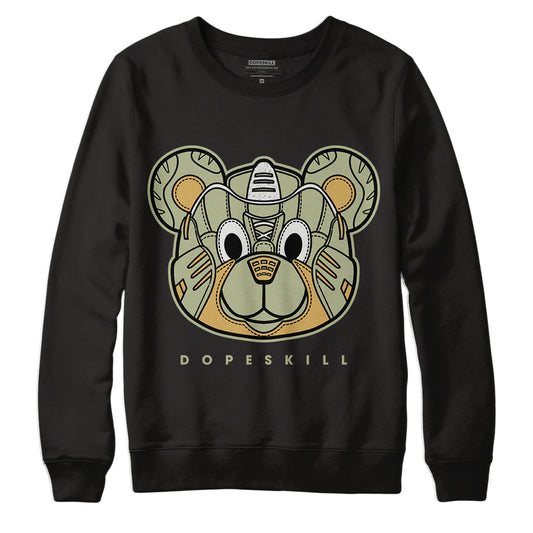 Jordan 5 Jade Horizon DopeSkill Sweatshirt SNK Bear Graphic - Black 