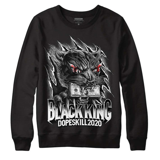 Jordan 1 High 85 Black White DopeSkill Sweatshirt Black King Graphic Streetwear - Black