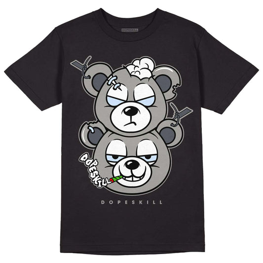 Jordan 6 Retro Cool Grey DopeSkill T-Shirt New Double Bear Graphic Streetwear - Black