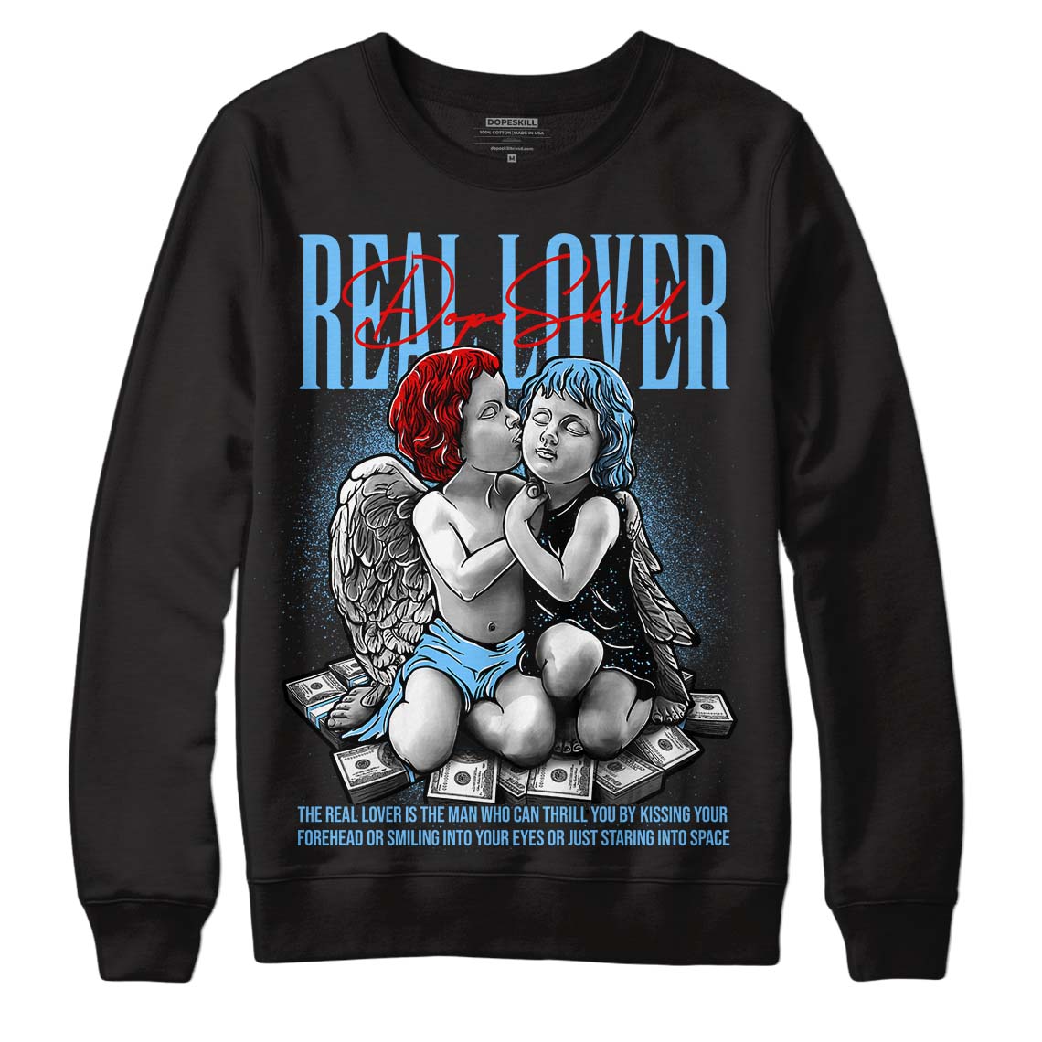 Travis Scott x Jordan 4 Retro 'Cactus Jack'  DopeSkill Sweatshirt Real Lover Graphic Streetwear - Black 