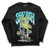 Aqua 5s DopeSkill Long Sleeve T-Shirt Stay High Graphic - Black 