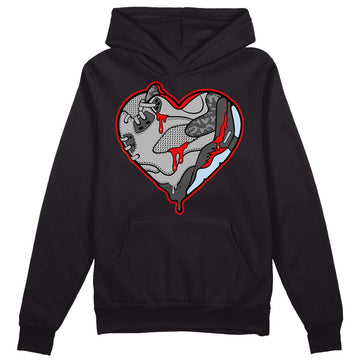 Jordan 5 Retro P51 Camo DopeSkill Hoodie Sweatshirt Heart Jordan 5 Graphic Streetwear - Black 