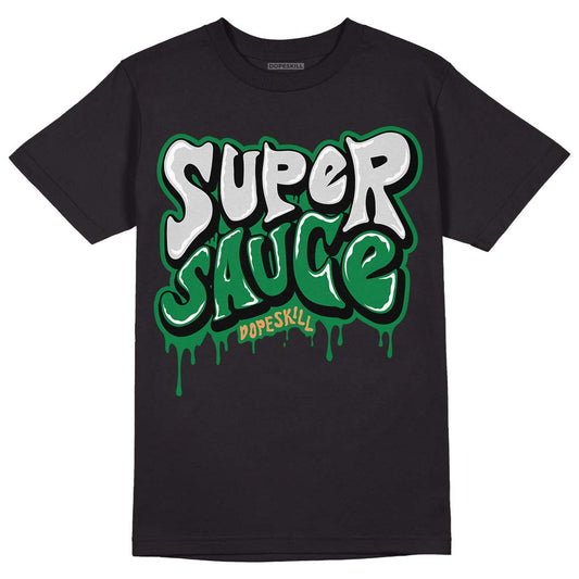 Nike SB x Jordan 4 “Pine Green” DopeSkill T-Shirt Super Sauce Graphic Streetwear - Black