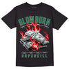 Gorge Green 1s DopeSkill T-Shirt Slow Burn Graphic - Black 