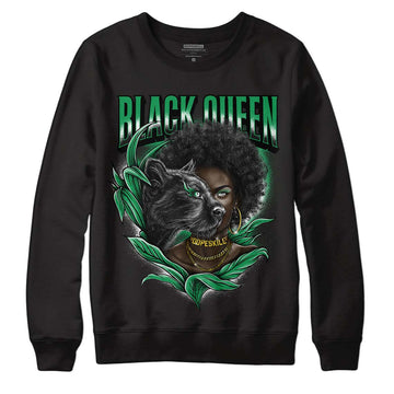 Jordan 1 Low Lucky Green DopeSkill Sweatshirt New Black Queen Graphic Streetwear - Black