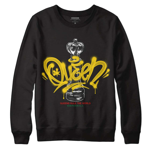 Black History Collection DopeSkill Sweatshirt Queen Chess Graphic - Black