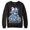 Jordan 5 Retro University Blue DopeSkill Sweatshirt MOMM Bear Graphic Streetwear - Black