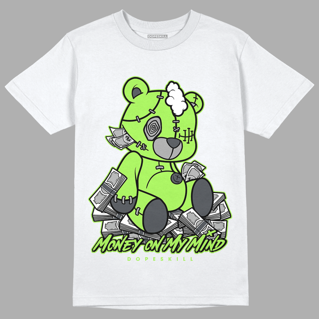 Jordan 5 Green Bean DopeSkill T-Shirt MOMM Bear Graphic - White 