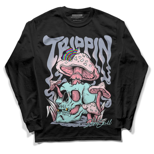 Easter 5s DopeSkill Long Sleeve T-Shirt Trippin Graphic - Black