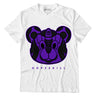 AJ 13 Court Purple DopeSkill T-Shirt SNK Bear Graphic