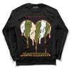 Travis Scott x Jordan 1 Low OG “Olive” DopeSkill Long Sleeve T-Shirt Juneteenth Heart Graphic Streetwear - Black