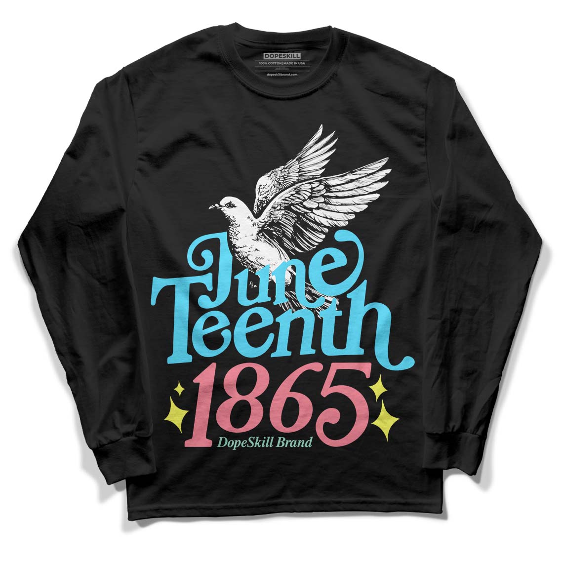 Dunk Low Candy Easter DopeSkill Long Sleeve T-Shirt Juneteenth 1865 Graphic Streetwear - Black