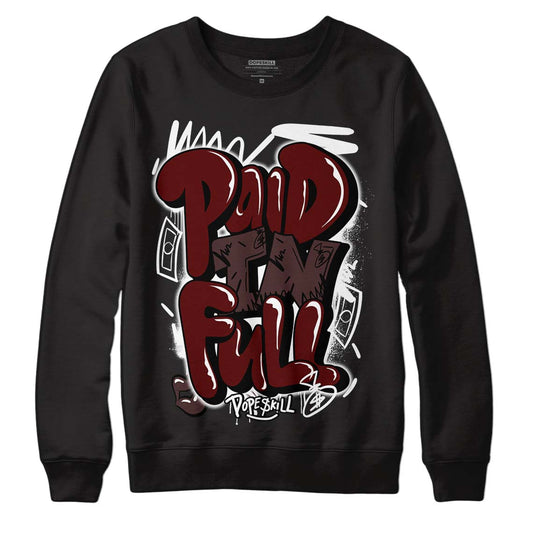 Jordan 12 x A Ma Maniére DopeSkill Sweatshirt New Paid In Full Graphic Streetwear - Black 