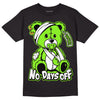 Neon Green Collection DopeSkill T-Shirt Hurt Bear Graphic - Black