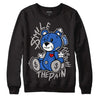 True Blue 1s DopeSkill Sweatshirt BEAN Graphic - Black