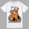 Orange Black White DopeSkill T-Shirt MOMM Bear Graphic - White 