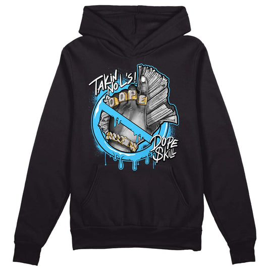 University Blue 13s DopeSkill Hoodie Sweatshirt Takin No L's Graphic - Black 