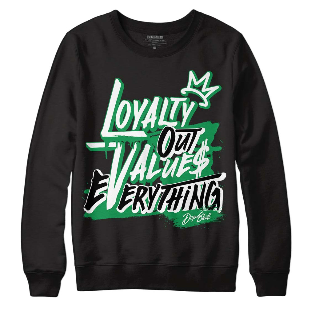 Jordan 6 Rings "Lucky Green" DopeSkill Sweatshirt LOVE Graphic Streetwear - Black